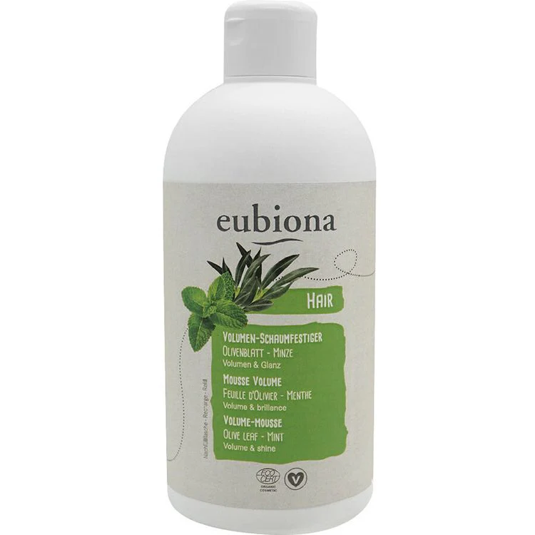 Eubiona - Volumen-Schaumfestiger Minze-Granatapfel, Nachfüllflasche 500ml