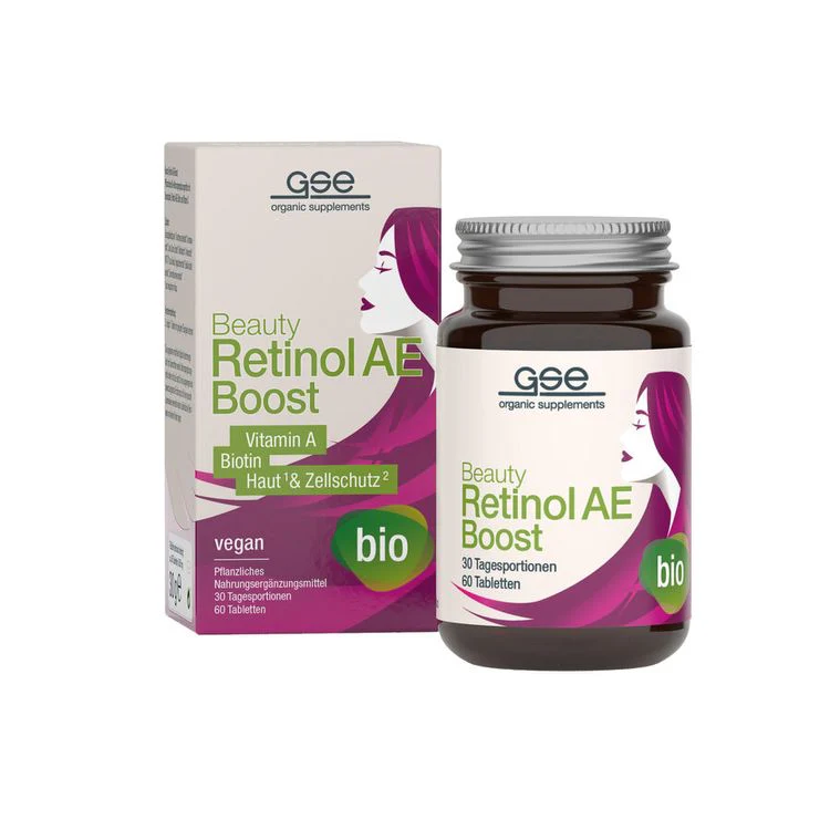 GSE - Beauty Retinol AE-Boost (Bio), 60 Tabl. à 500mg, 30g