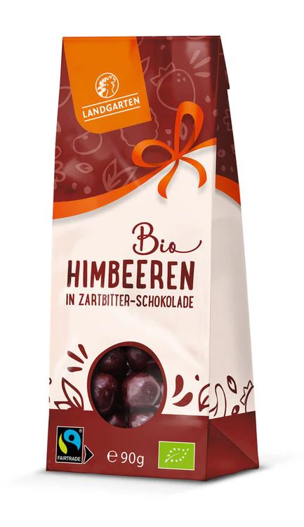 Landgarten - Bio FT Himbeere Zartbitter, 90g