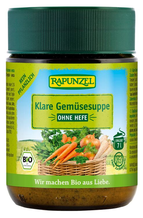 Rapunzel - Klare Gemüsesuppe, ohne Hefe, 140g