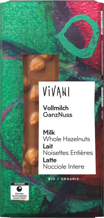 Vivani - Vollmilch GanzNuss, 100g